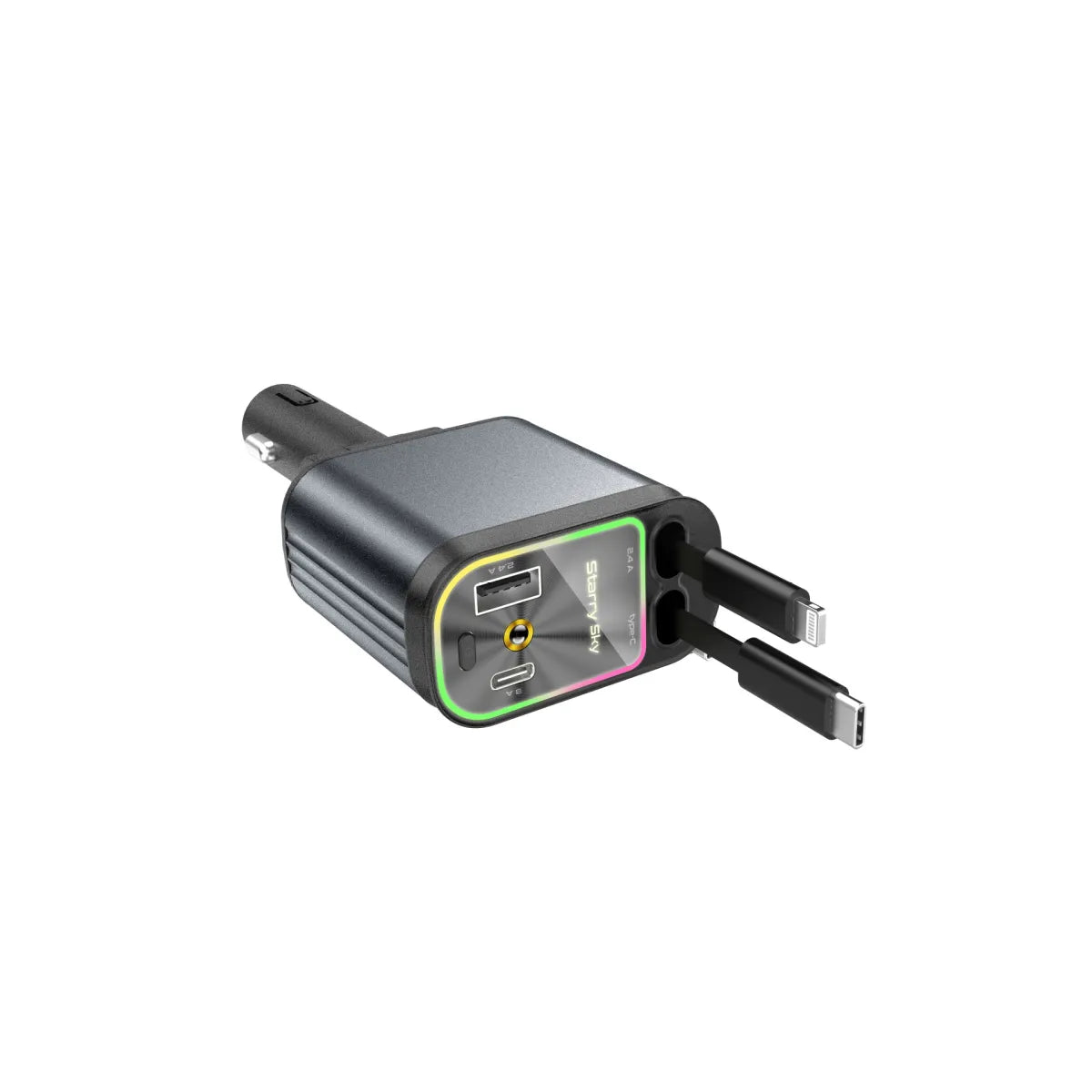 4-in-1 Retractable Car Charger