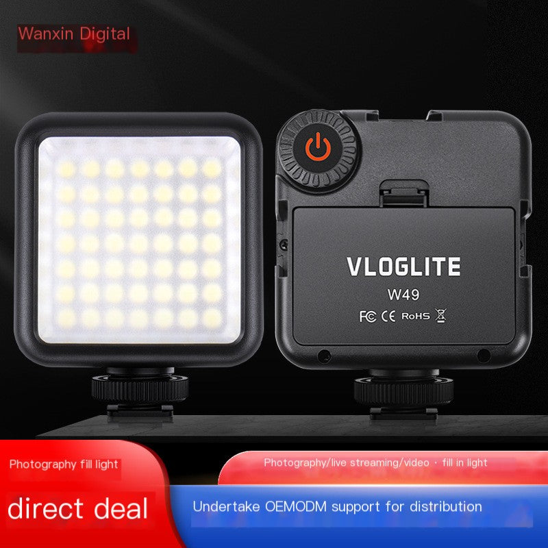 W49 LED Video Light with Phone Clamp
