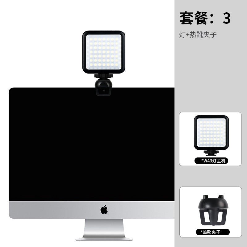W49 LED Video Light with Phone Clamp