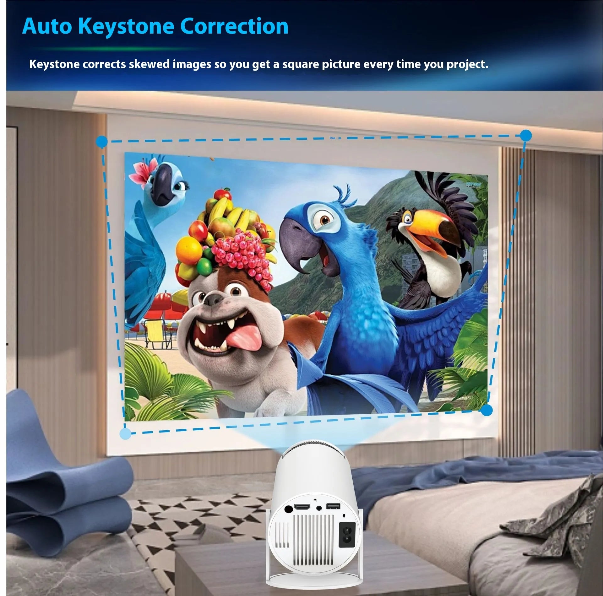 HY300 Pro Portable Projector