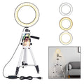 Adjustable LED Ring Light with Tripod
