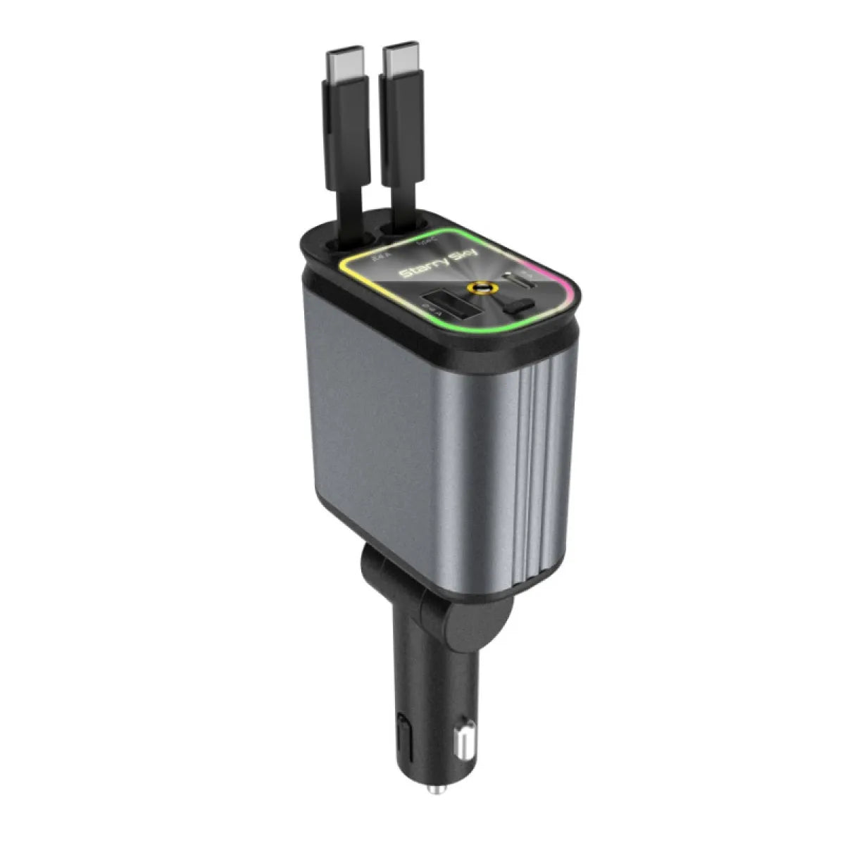 4-in-1 Retractable Car Charger