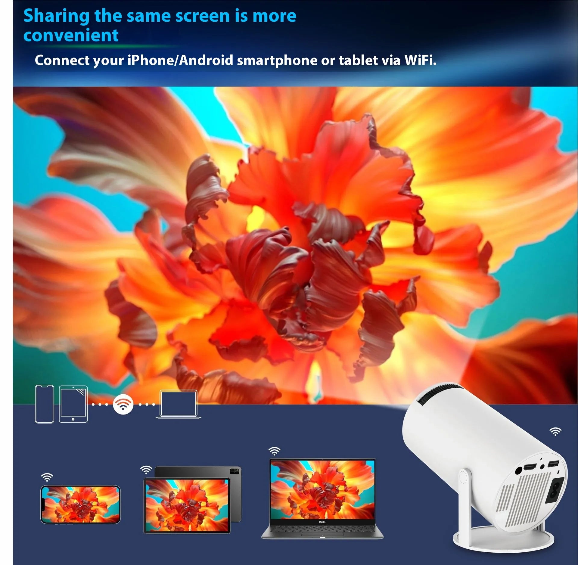 HY300 Pro Portable Projector