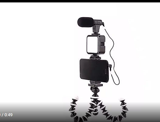 W49 LED Video Light with Phone Clamp